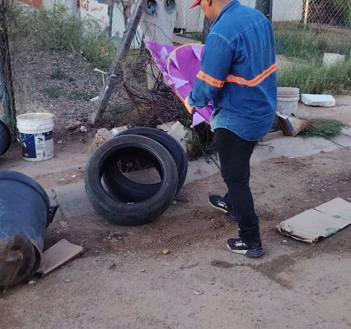 Retiran 23 toneladas de cacharros en La Cholla, Hermosillo