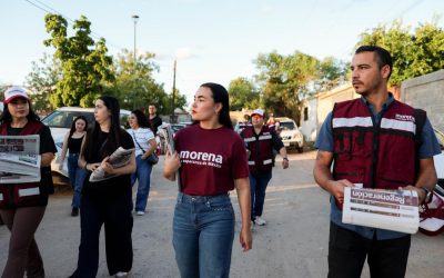 Rebeca Valenzuela visita colonia Norberto Ortega en Hermosillo