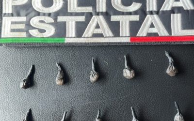 Asegura Policía Estatal narcótico, detiene a cuatro hombres y recupera vehículo robado en Hermosillo