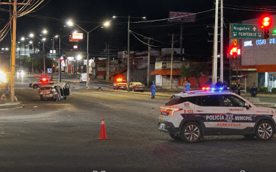 Menor se Recupera de Accidente en Blvd Kino